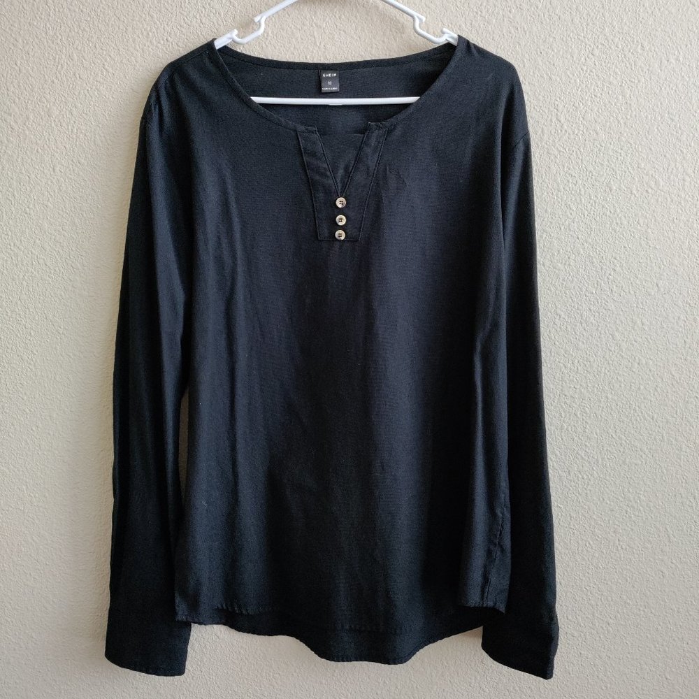 SHEIN Men Button Detail Shirt Size M